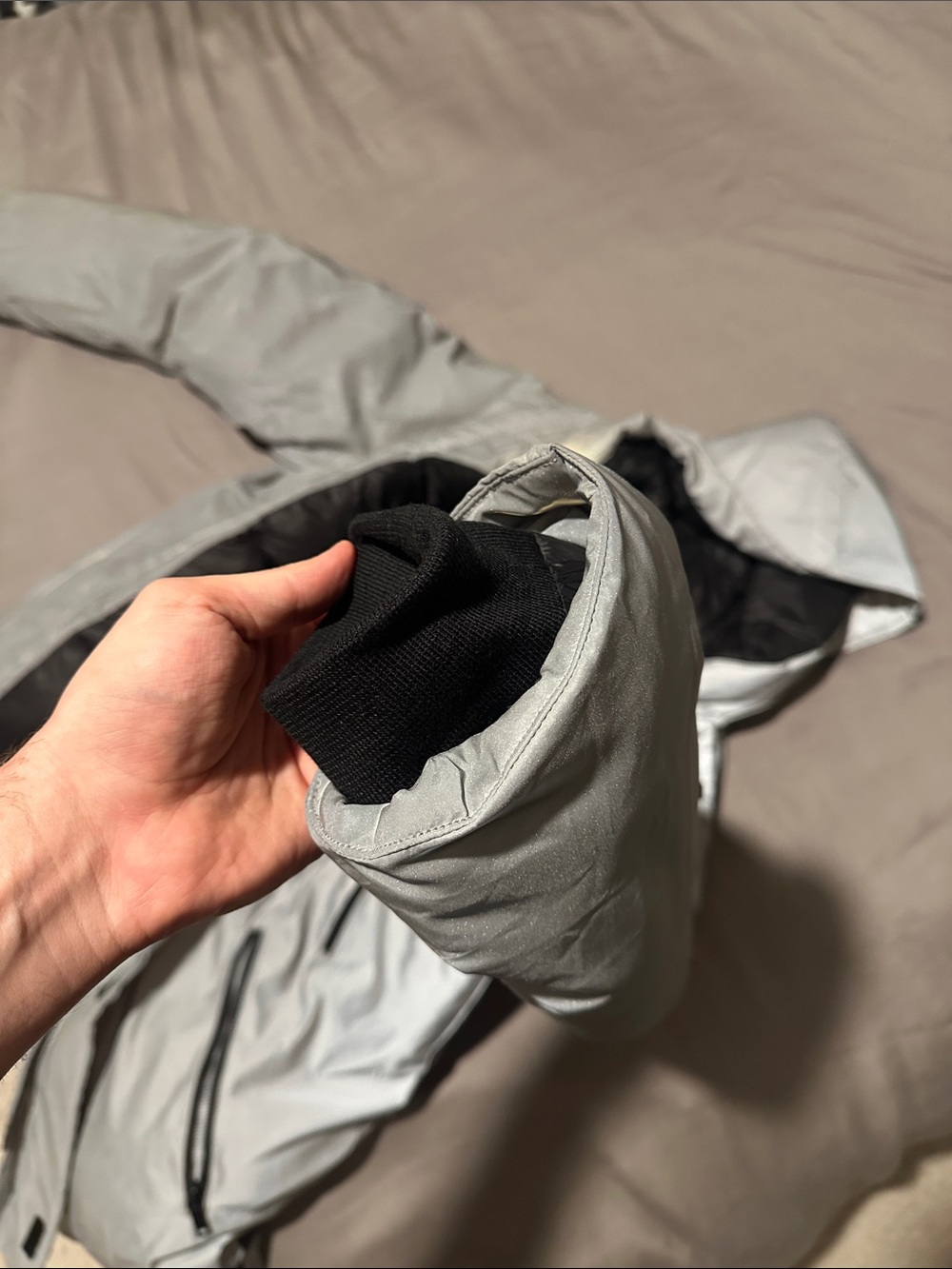 DKNY 3M Reflective Hooded Puffer Jacket - Picture 5 of 5